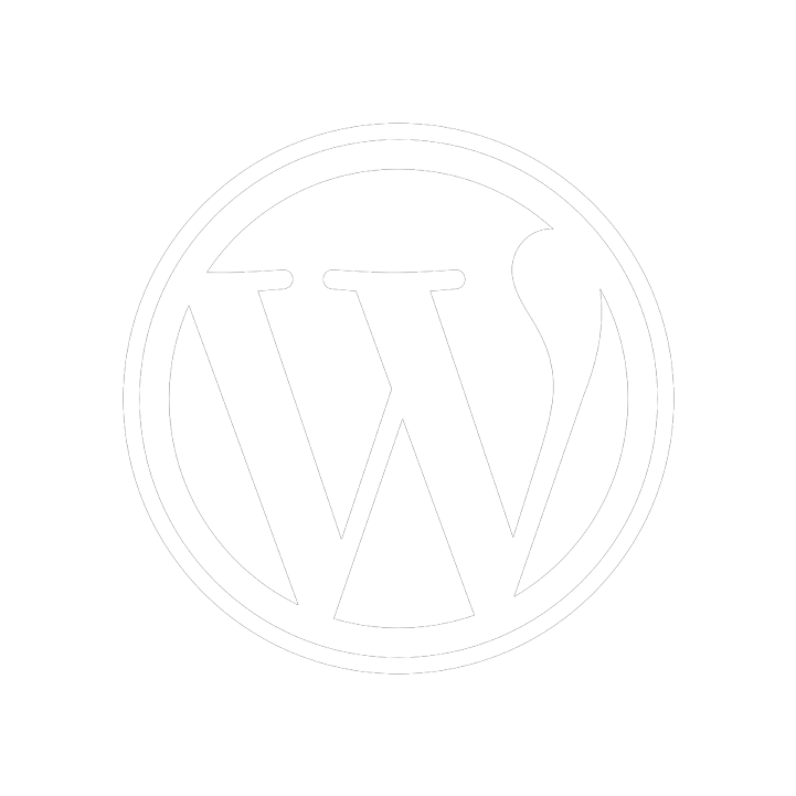 Das bekannte WordPress-Logo für kreative Webprojekte