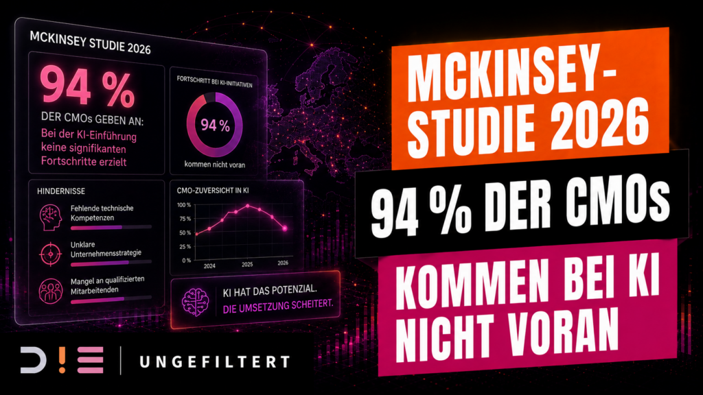 McKinsey-Studie 2026: Warum 94 % der CMOs bei KI nicht vorankommen